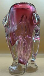 Bohemian Czech Crystalex Chribska Art Glass Vase By Josef Hospodka