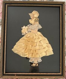 Vintage Framed Ribbon Art