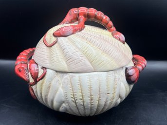 Clam & Lobster Ceramic Lidded Dish