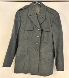 Swedish Military Wool Coat Color Grey