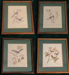 Lowell Davis Signed Bird Prints - 4 Pieces