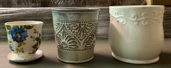 Ceramic Decorative Window Planters - 3 Pieces