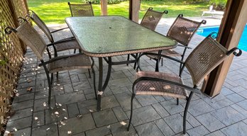 Wayfair Bronys 7 Piece Patio Table With Chairs