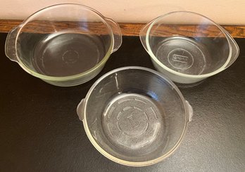 Glasbake Glass Casserole Dishes & No Brand Glass Casserole Dish - 3 Piece Lot
