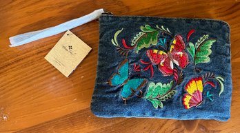 Patricia Nash Denim Rosley Wristlet - New With Tags