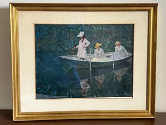 Claude Monet In The Norwegian Print Framed