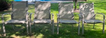 Cast Aluminum Patio Chairs - 4 Pieces