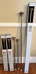 Adjustable Drapery Rods, 6 Piece Lot