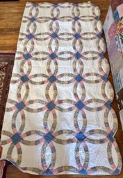 Double Wedding Han Made Ring Quilt