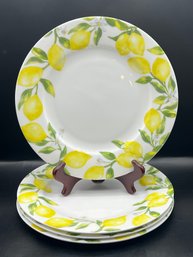 Mikasa Lemons Bone China Dinner Plates - 4 Pieces
