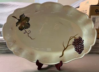 Unlimited Villa Grande Oval Hand Painted Serving Platter