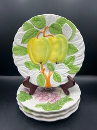 Shafford Fruit Du Jour Ceramic Plates - 4 Pieces