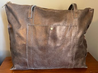 GILI Metallic Leather Tote Bag