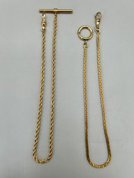 Gilt Pocket Watch Chain Gold Toned Pocket Watch Chain