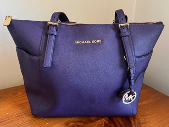 Michael Kors Purple Tote Shoulder Bag