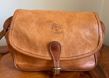 Il Bistone Brown Leather Shoulder Bag