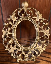Brass Ornate Oval Frame