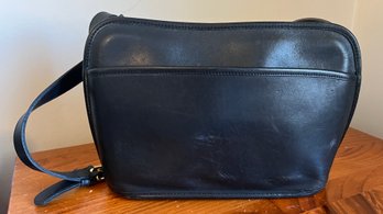 Coach Vintage Black Leather Crossbody Bag