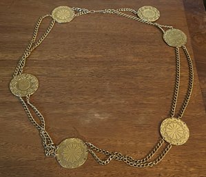 Vintage Zodiac Medallion Belt