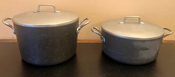 Magnalite Stock Pots With Lids 3QT & 7 QT - 2 Piece Lot