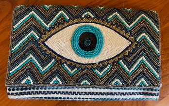 America & Beyond Grecian Nights Evil Eye Clutch/crossbody Bag