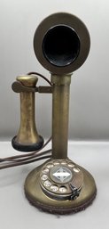 Vintage Brass Candlestick Telephone