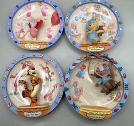 Disney 100 Acre Days Collectible Plates, 4 Piece Lot