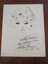1978 LeRoy Neiman 'dolly Dawn...'  Print Signed/1978