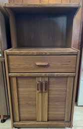 Rolling Microwave Cabinet Cart