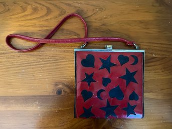 CJB Creations Red Star Cut Out Night Hand Bag