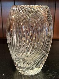 Crystal Swirl Pattern Vase