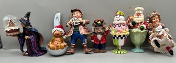 Collectible Ornaments, 7 Piece Lot