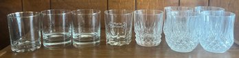 Glass Whiskey & Drinking Glasses - 9 Pieces