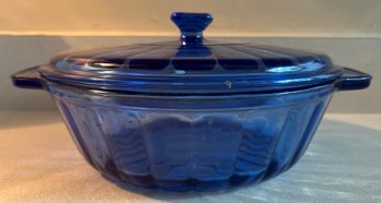 Anchor Hocking Cobalt Casserole Dish With Lid