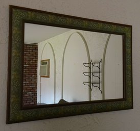 Green Grape Vines Printed Framed Mirror