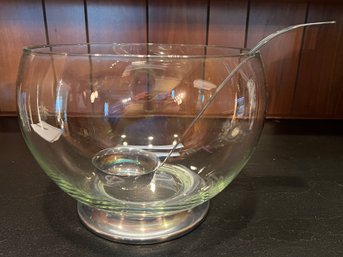 Crystal Bowl With Quadruple-plated Ladle - 2 Pieces