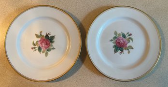 Noritake Japan Sharon Rose Bread Plates- 2 Pieces