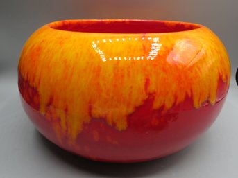 Red-orange Decorative Bowl