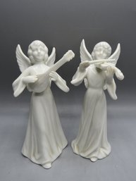 Ceramic Angel Figurines - Set Of 2