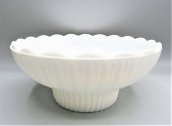 E.o. Brody Co. Footed Milk Glass Bowl/m2000