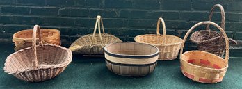 Assorted Wicker Baskets - 7 Piece Lot