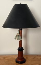 Edward Russell Style Wooden Table Lamp