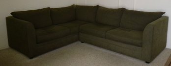 Sealy Green Two Piece Sectional