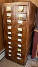 Library Bureau Sole Makers 20-drawer Card Catalog Cabinet, RARE FIND