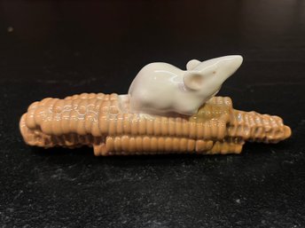 Royal Copenhagen Mouse On Corn Cob Figurine