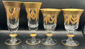 Arte Italica Medici Gold Goblets - 4 Pieces