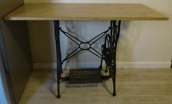 Antique Sewing Machine Table