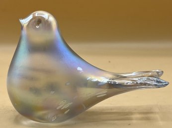 Figurine By Albert E. Price, Glass, Paper Weight, Iridescent