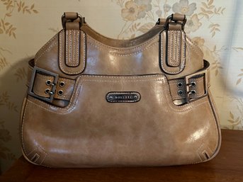 Rosetti Tan Leather Satchel Shoulder Bag