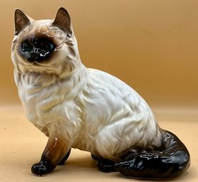 Siamese Cat Porcelain Figure NAPCOWARE Japan C9052